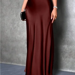 Damen Eleganter Maxirock für Abend und Festliche Anlässe – Fließender Stil