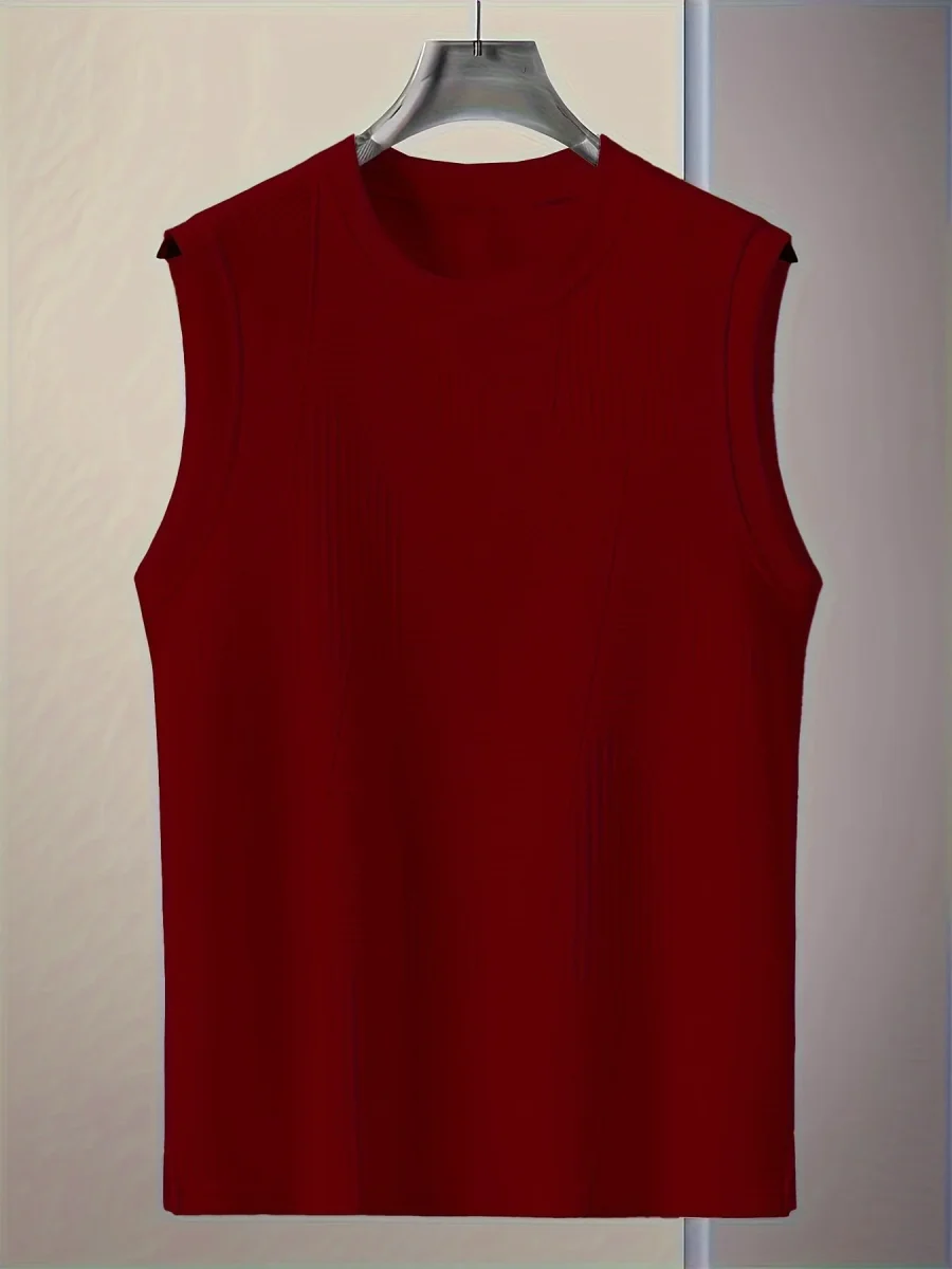 Herren ärmelloses Casual-Top mit Strukturmuster – Perfekt für Sommer und Freizeit – Image 7
