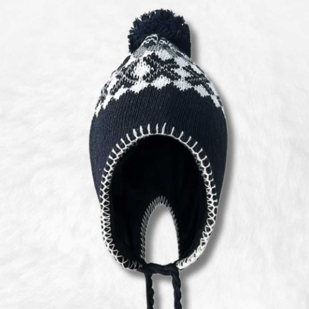 Bonnet Péruvien à Pompon Bleu