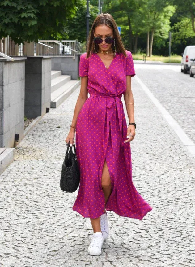 Courtney | Robe midi été femme | Légère, élégante & parfaite pour l'été – Image 8