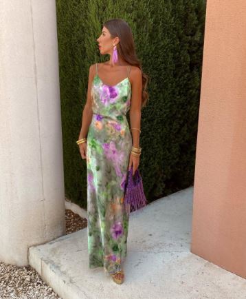 Elsa | Robe maxi satin femme | Élégante, fluide & parfaite pour les soirées – Image 3