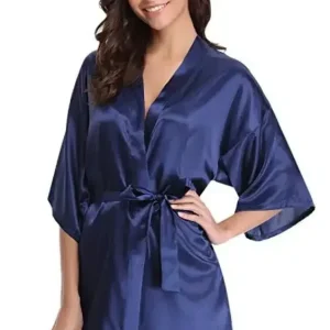 Robe de chambre en satin