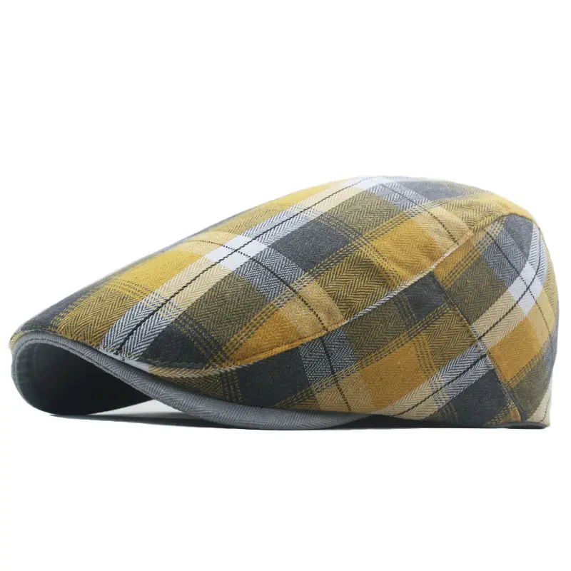 Béret Vintage en Tartan - Autumna – Image 9