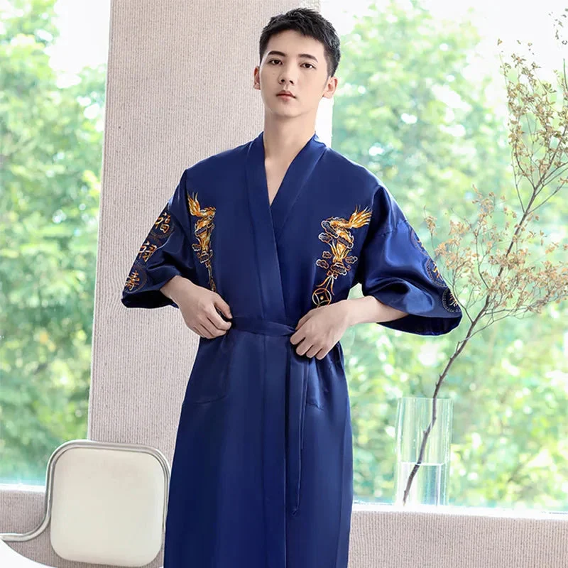 peignoir satin brodé – Image 5