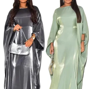 robe chauve souris satin