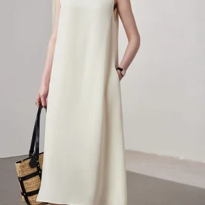 Robe trapèze en soie